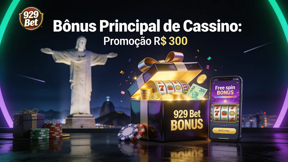Bônus Principal de Cassino: Promoção R$ 300 — 929 bet no Brasil
